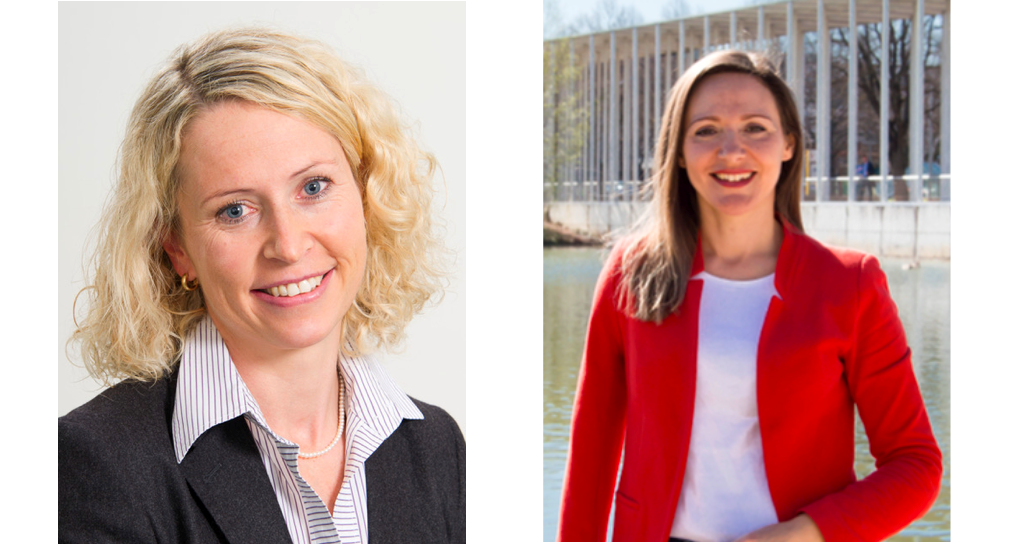 Links ein Bild einer blonden Frau, rechts ein Bild einer brünetten Frau. 