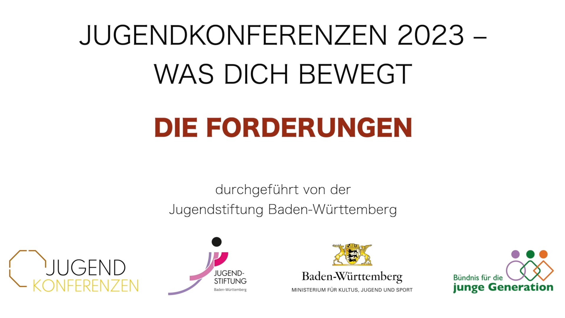 Vorschaubild zum Video "Jugendkonferenzen 2023 - Die Forderungen"