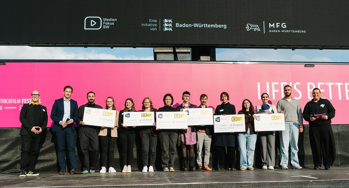 Gruppenfoto des letzten Idee BW Wettbewerbs