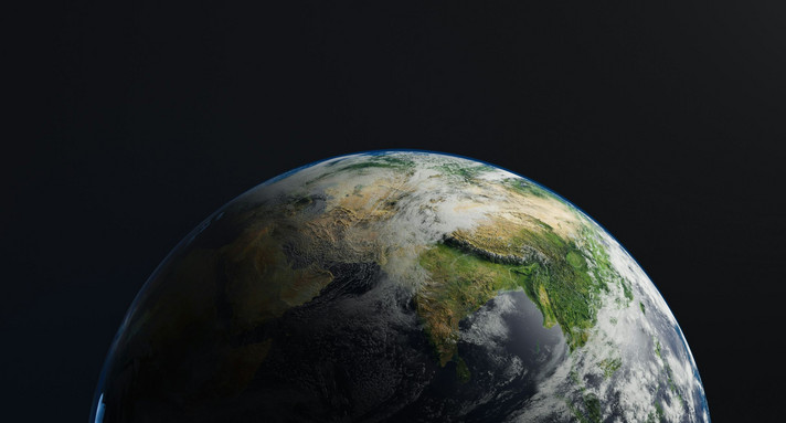 Eine Aufnahme des Planeten Erde.