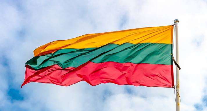 Bild der litauischen Flagge