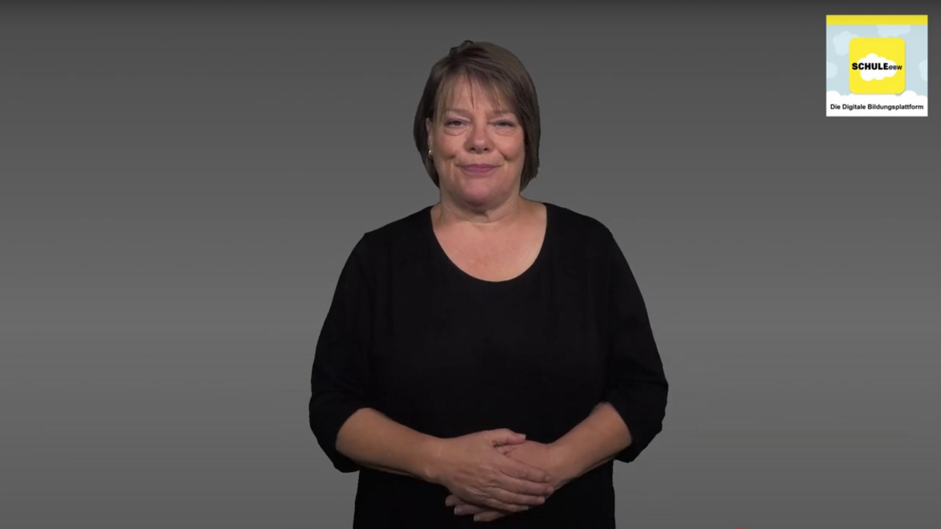 Screenshot eines Gebärdensprache-Videos